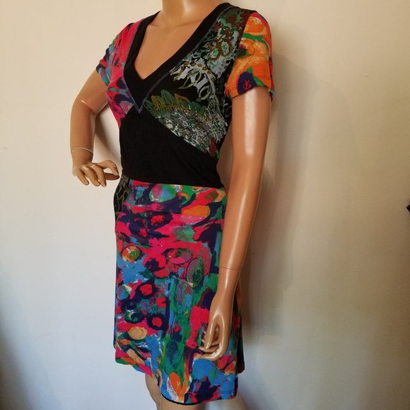 CAP JULUCA ALDO MARTINS floral print dress sz 10 - Picture 3 of 6